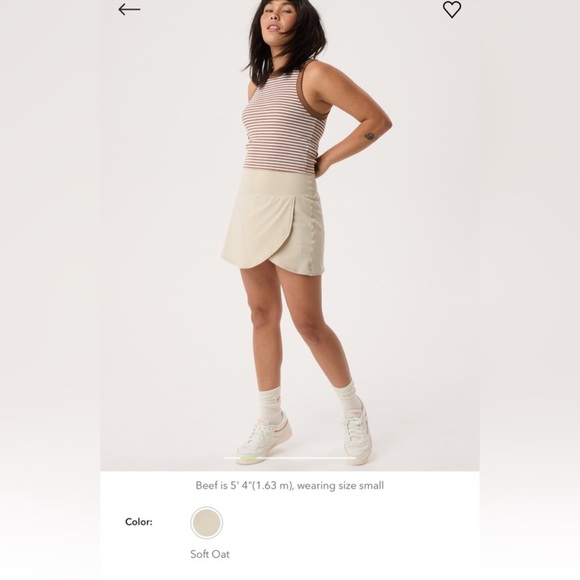 TWO PAIRS Aerie SKORTS Soft Oat and PeriWinkle Shorts - Picture 2 of 4